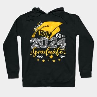 Mom Senior 2024 Proud Mom Of A Class Of 2024 Graduate Mother Hoodie